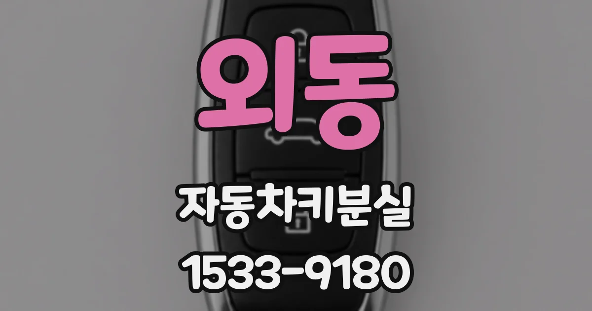 외동 자동차키분실