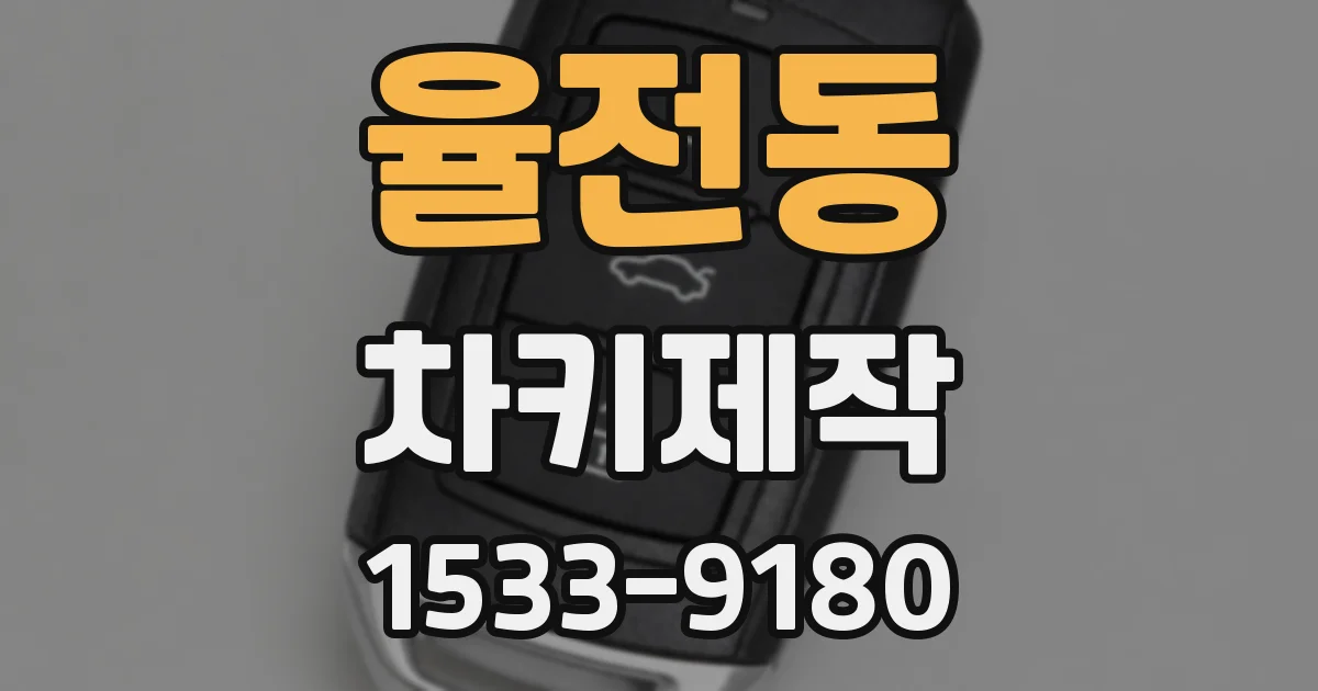 율전동 차키제작