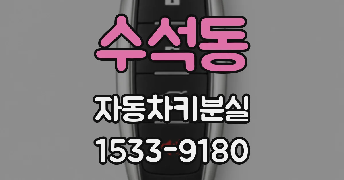 수석동 자동차키분실