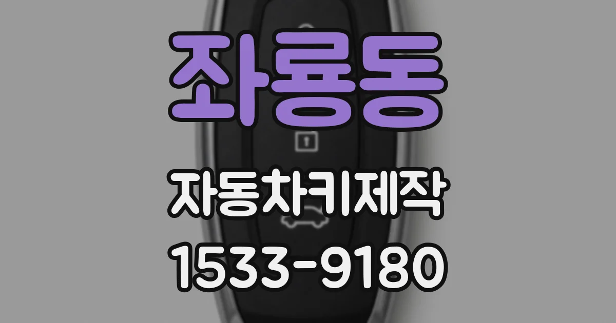 좌룡동 자동차키제작