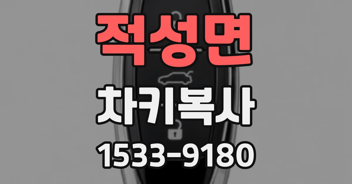 적성면 차키복사