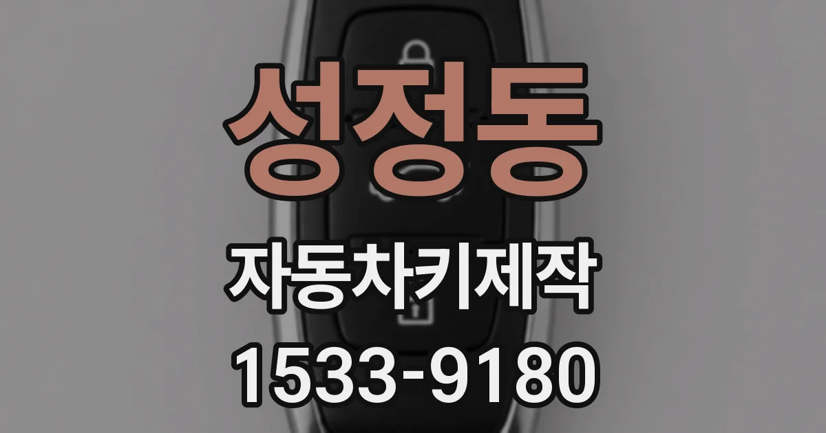 성정동 자동차키제작