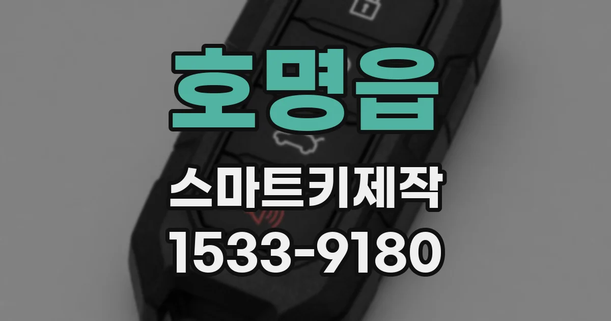 호명읍 스마트키제작