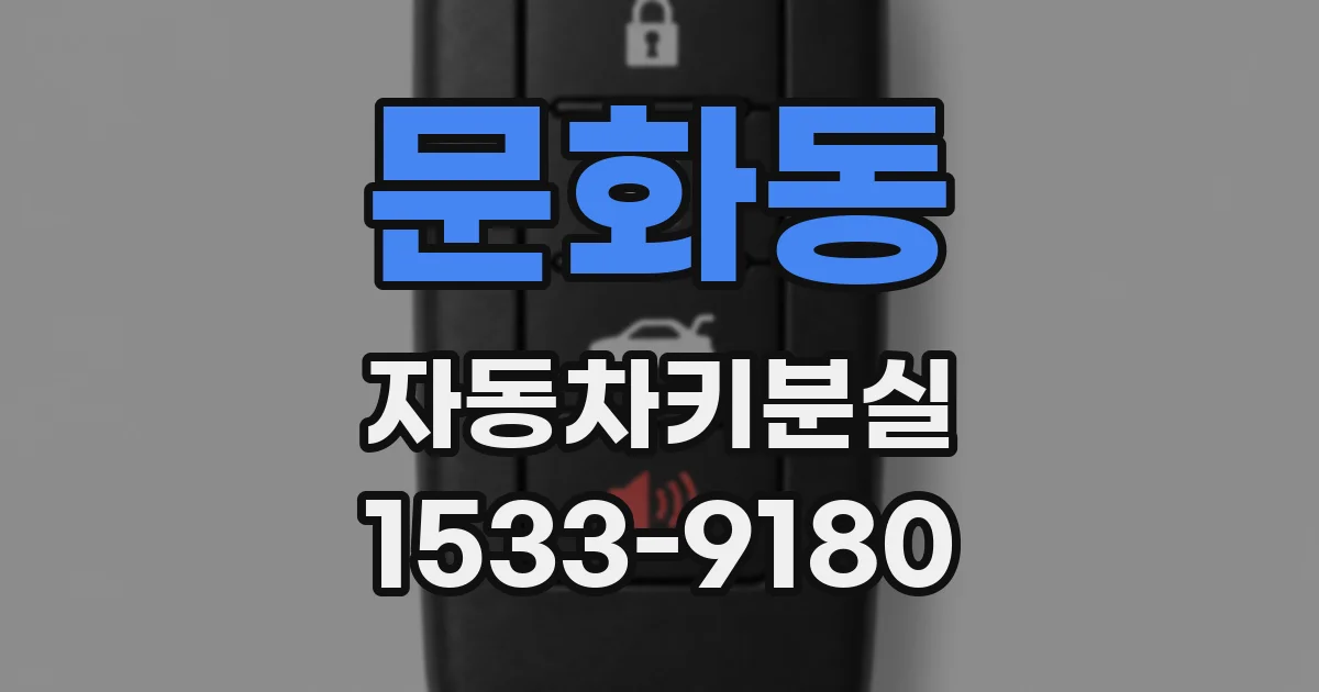 문화동 자동차키분실