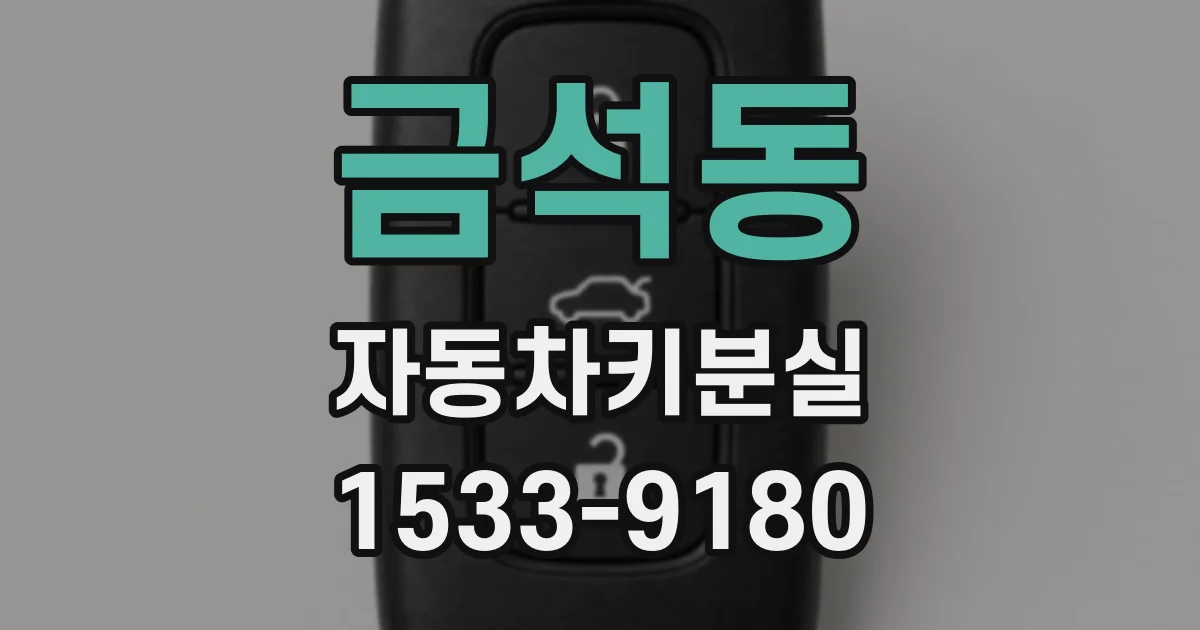 금석동 자동차키분실