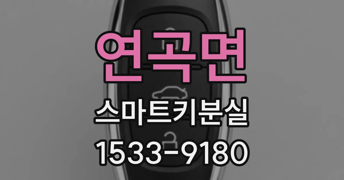 연곡면 스마트키분실