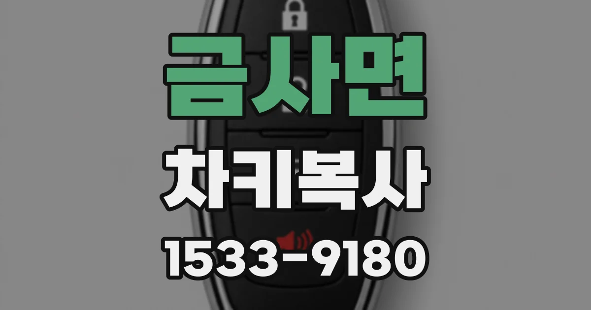 금사면 차키복사