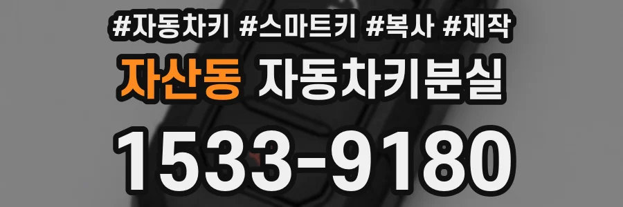 자산동 자동차키분실