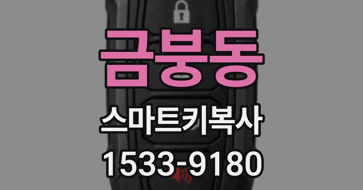 금붕동 스마트키복사