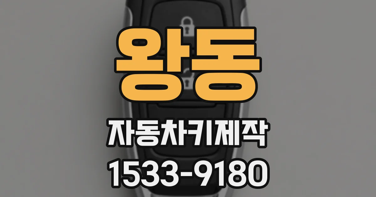 왕동 자동차키제작