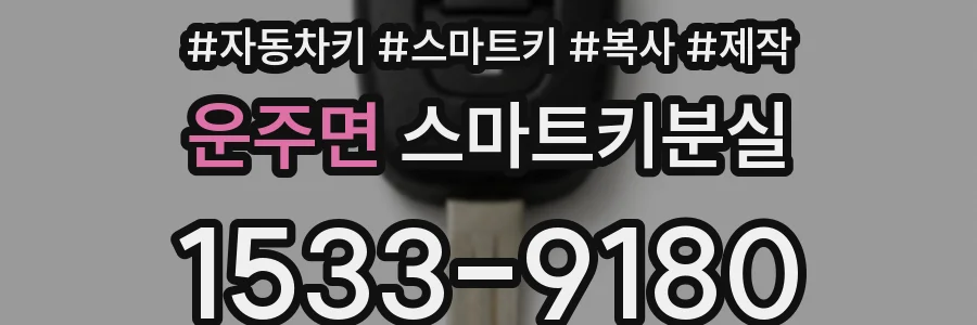 운주면 스마트키분실