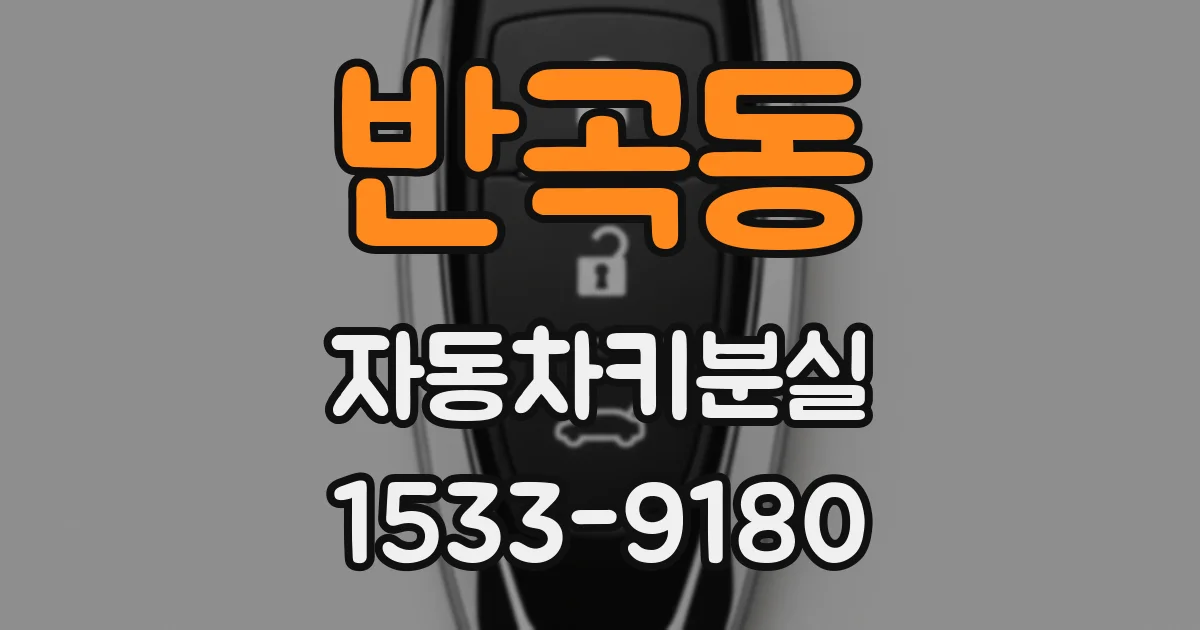 반곡동 자동차키분실