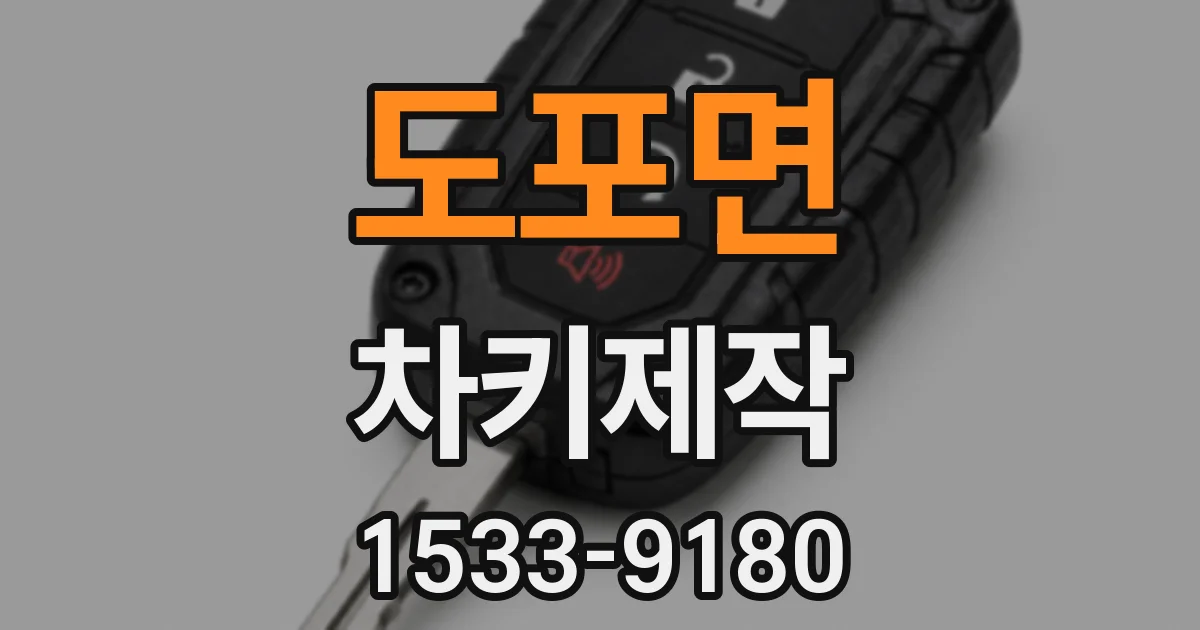 도포면 차키제작