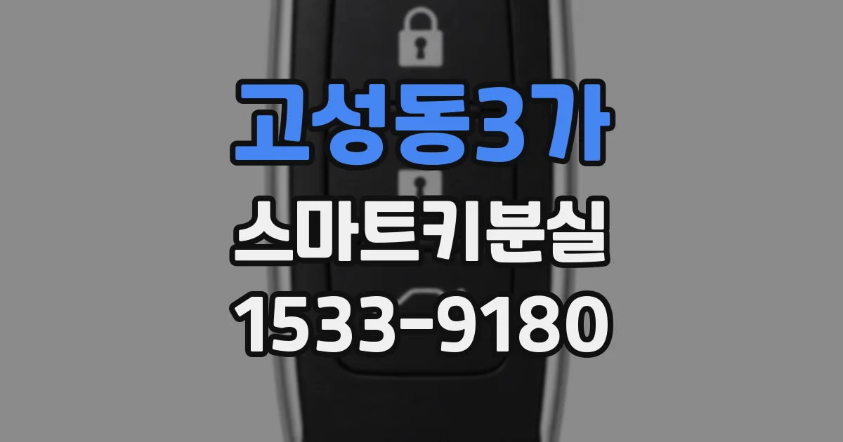 고성동3가 스마트키분실
