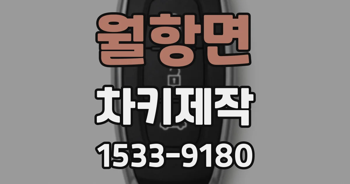 월항면 차키제작