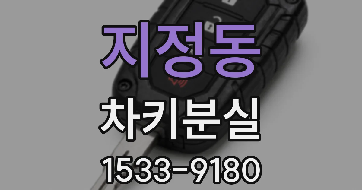 지정동 차키분실
