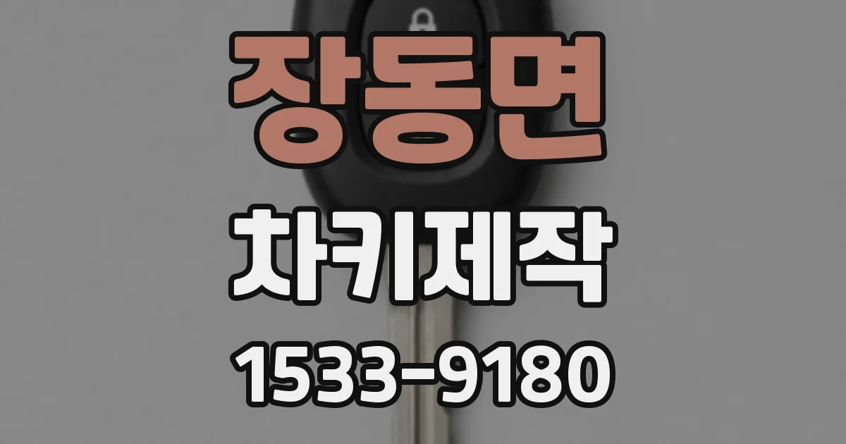 장동면 차키제작