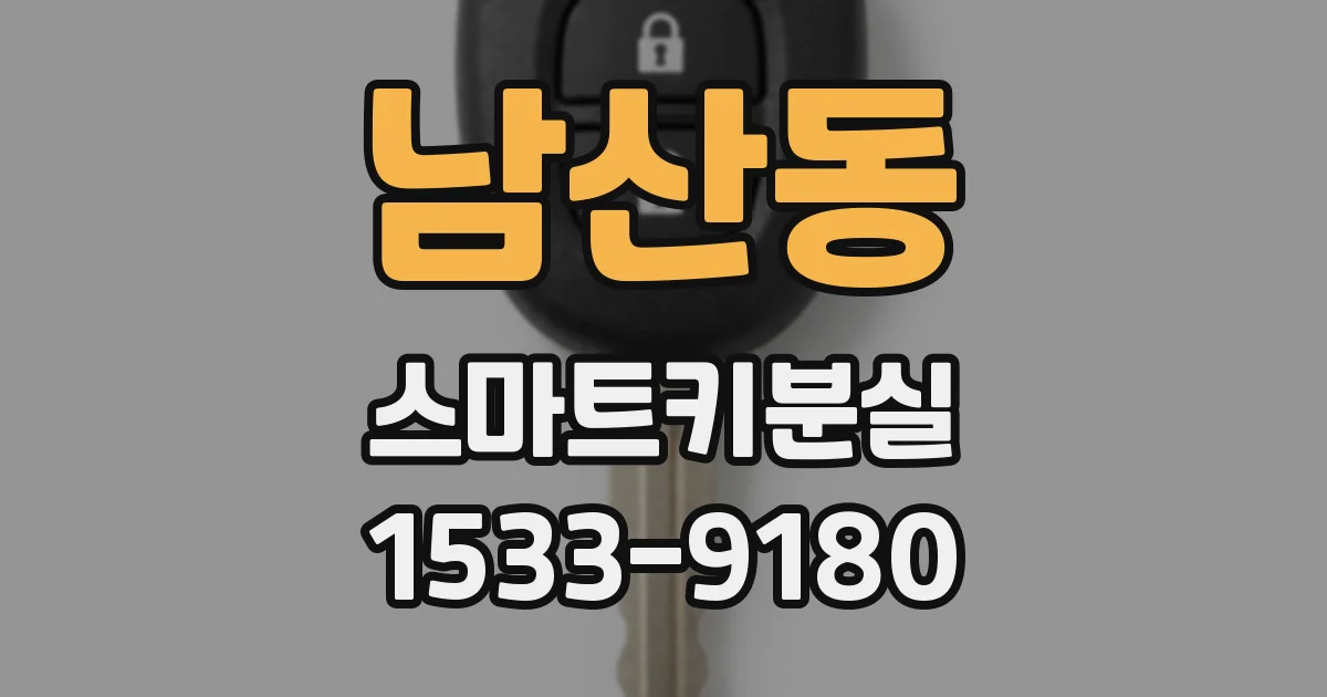 남산동 스마트키분실