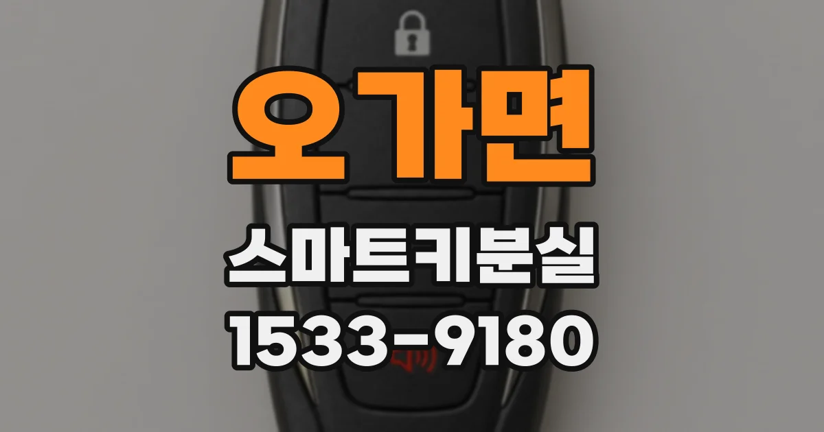 오가면 스마트키분실