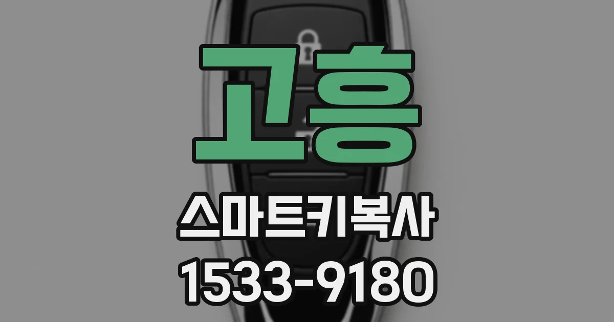 고흥 스마트키복사