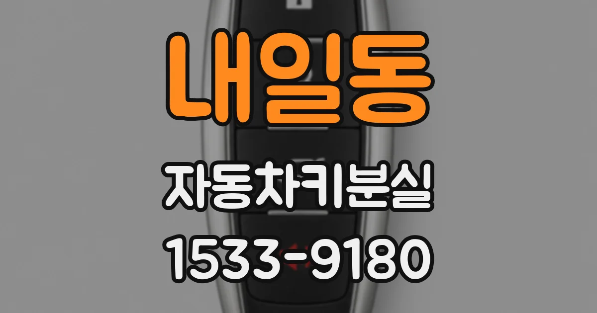 내일동 자동차키분실