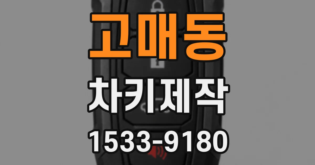 고매동 차키제작