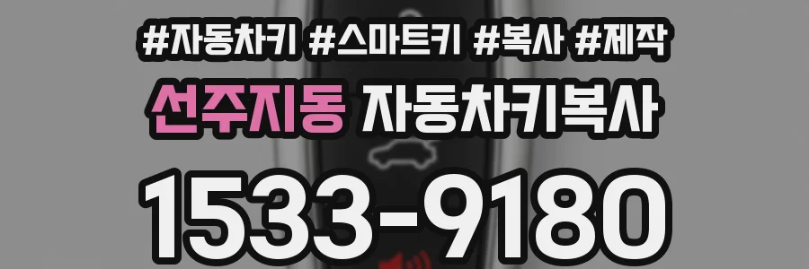 선주지동 자동차키복사