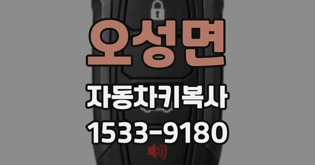 오성면 자동차키복사