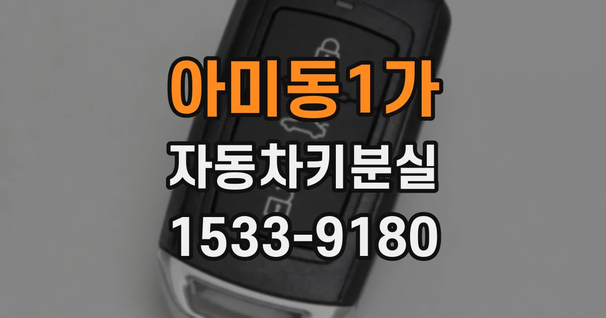 아미동1가 자동차키분실