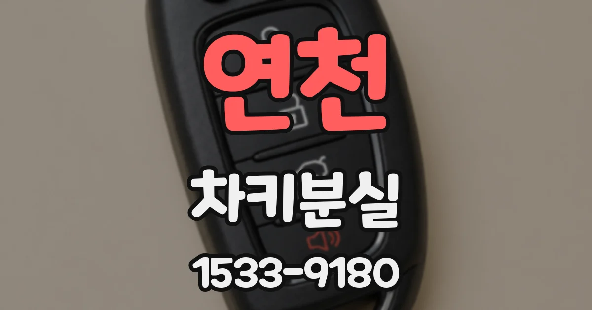 연천 차키분실