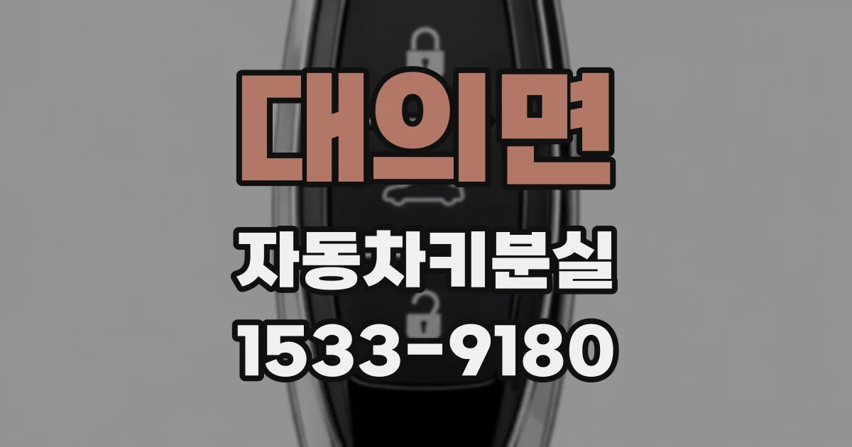 대의면 자동차키분실