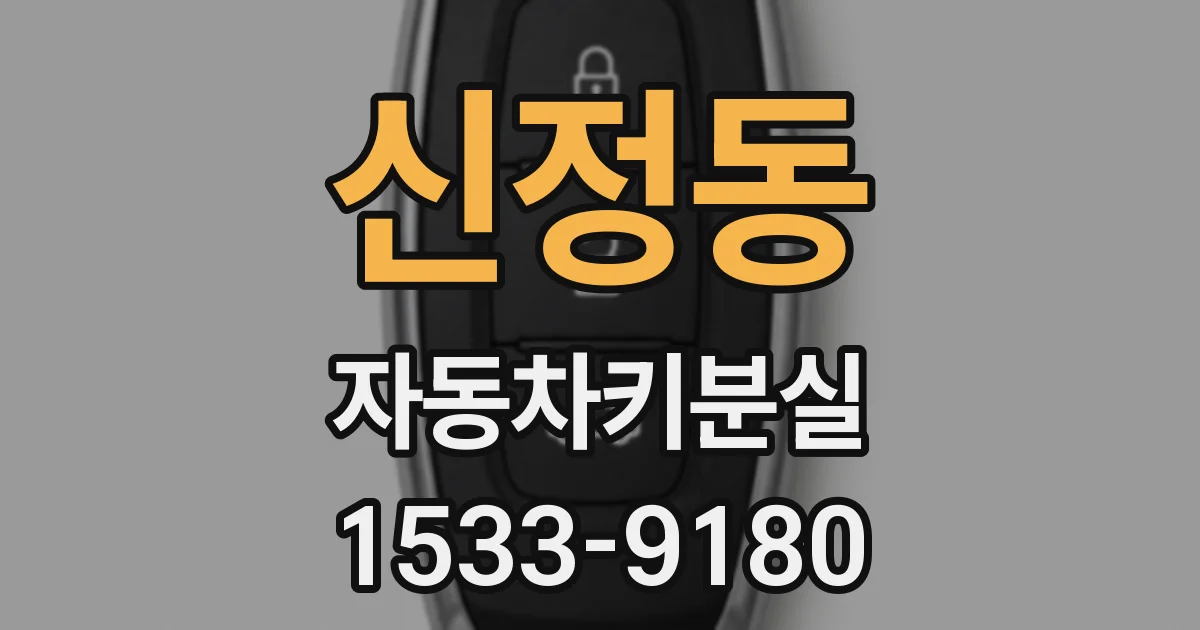 신정동 자동차키분실