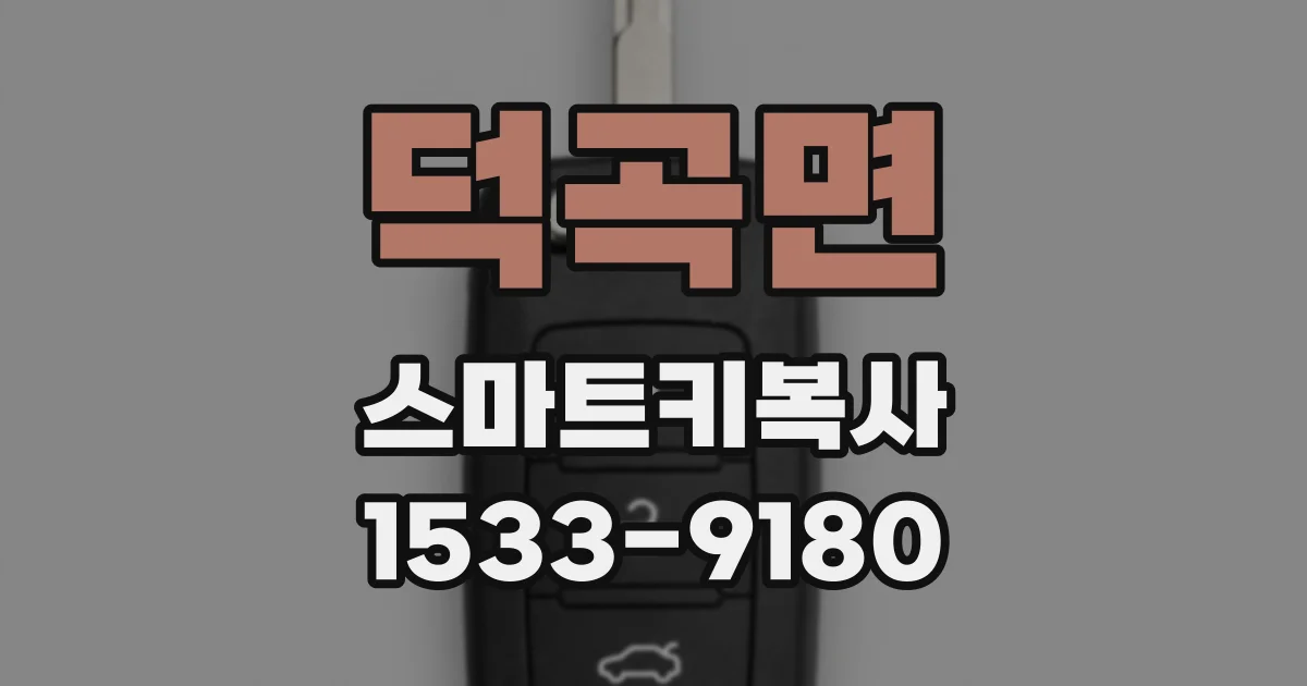 덕곡면 스마트키복사