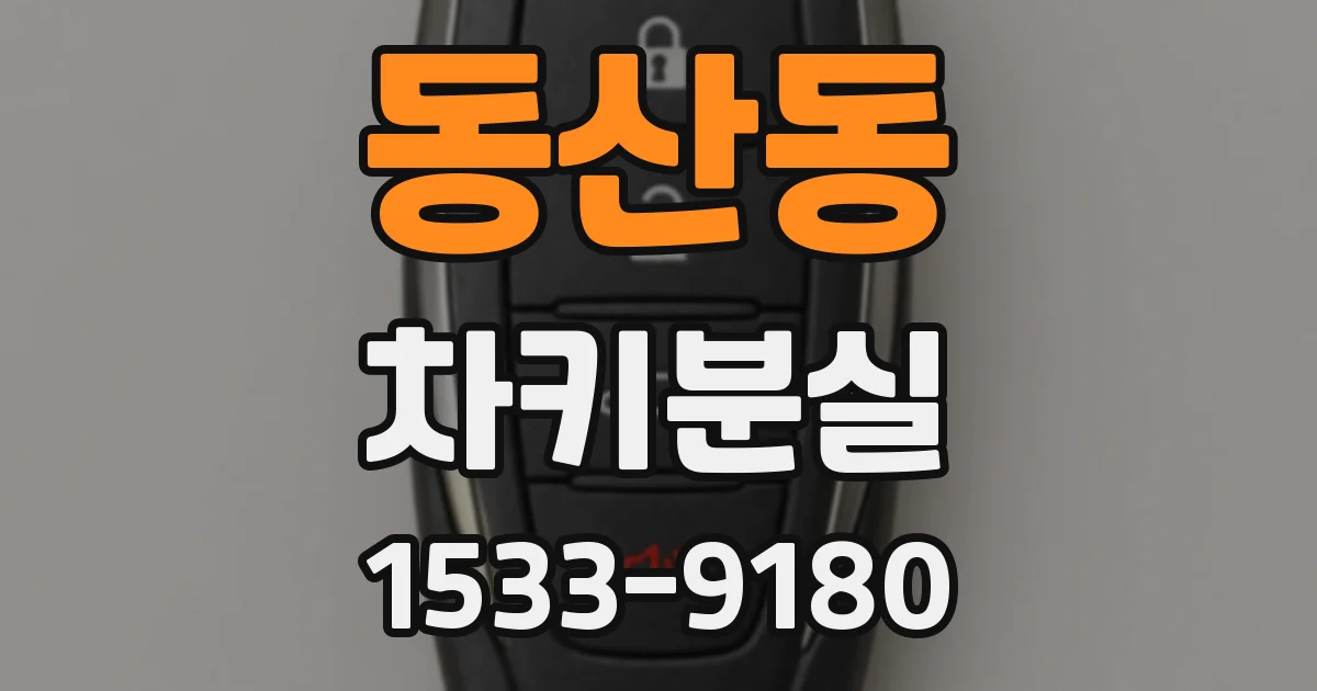 동산동 차키분실