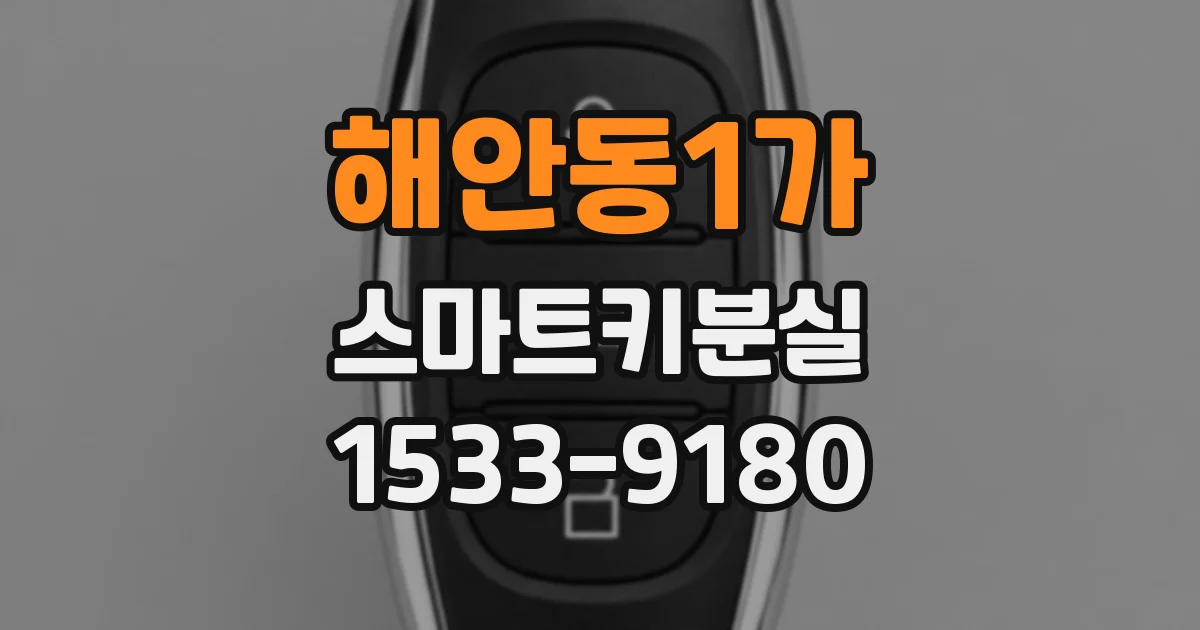 해안동1가 스마트키분실