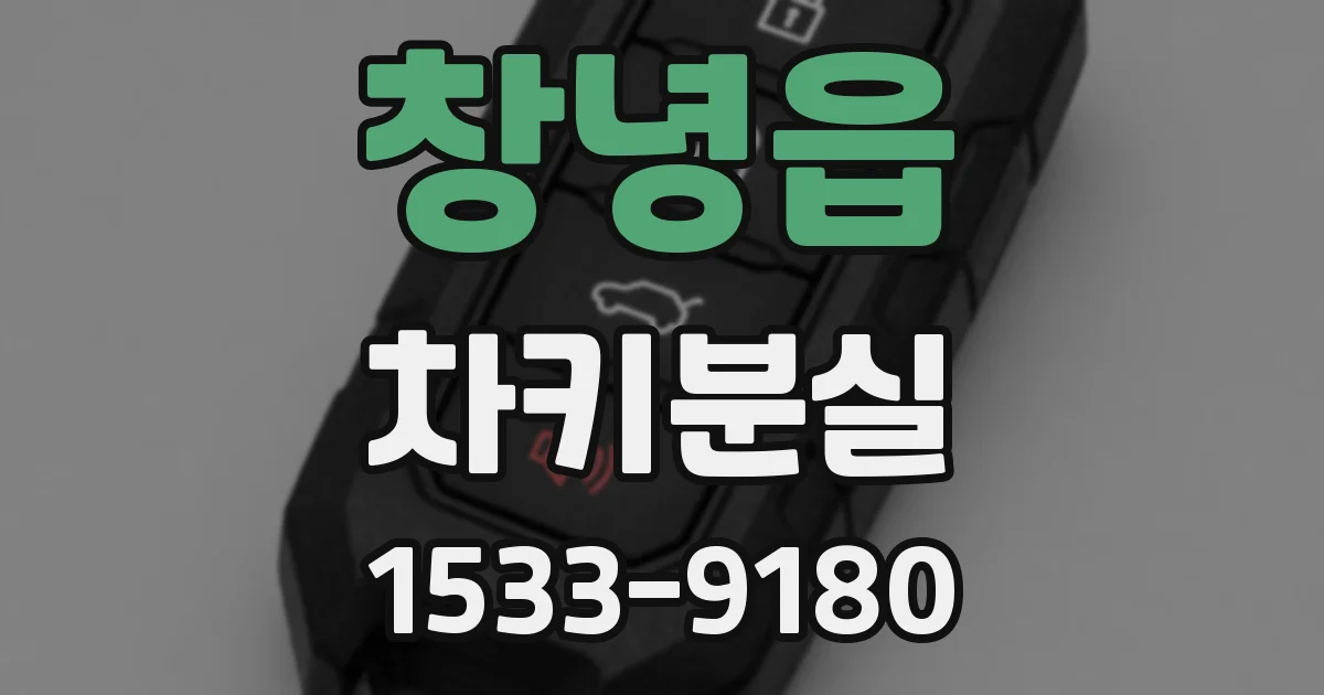 창녕읍 차키분실