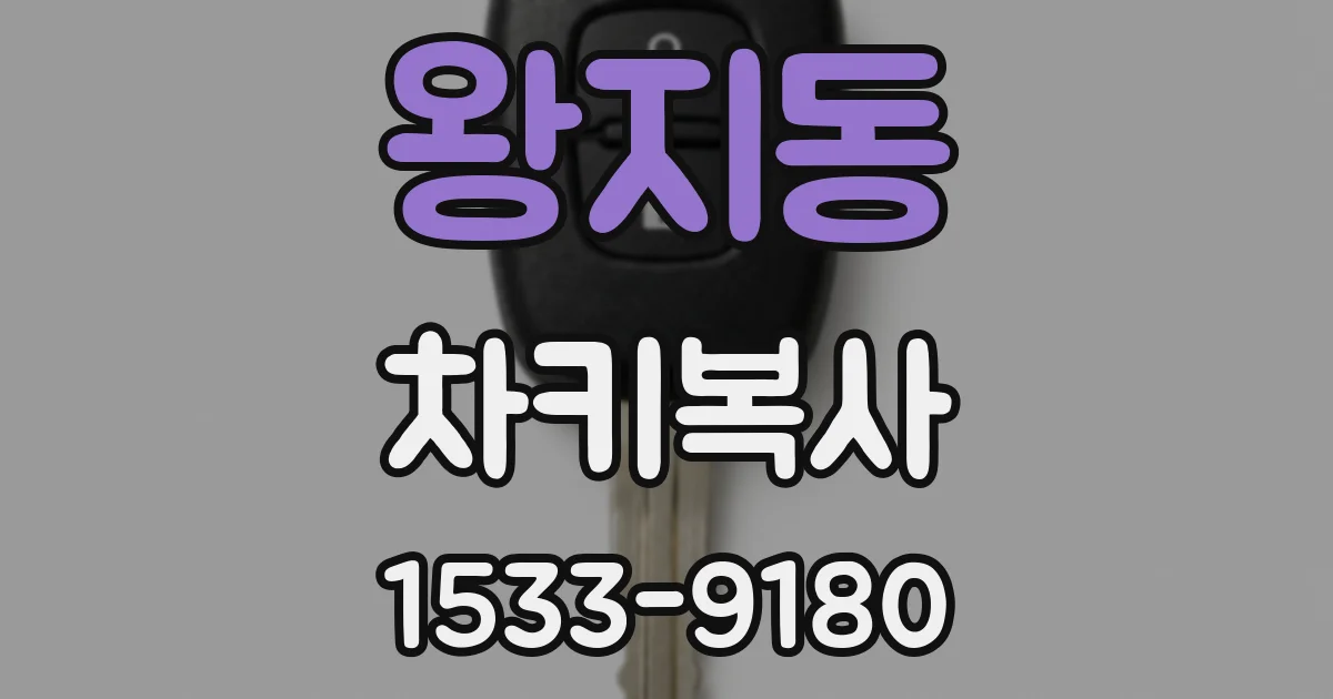 왕지동 차키복사