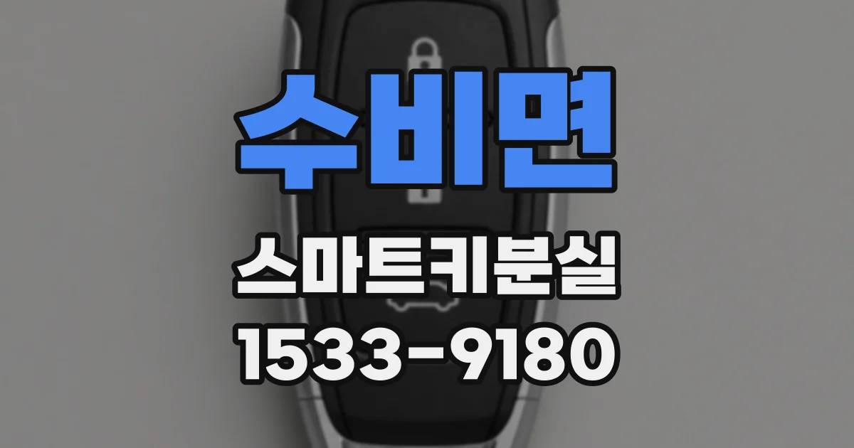 수비면 스마트키분실