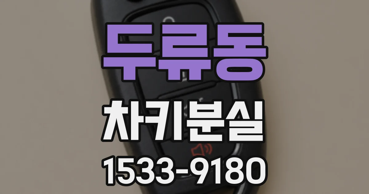 두류동 차키분실
