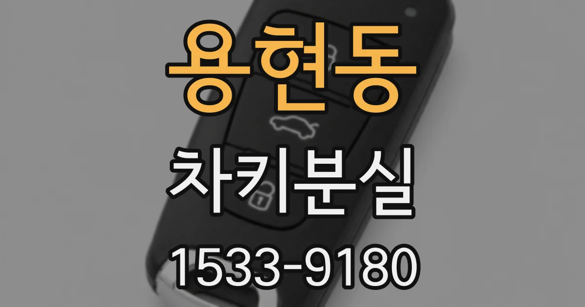 용현동 차키분실
