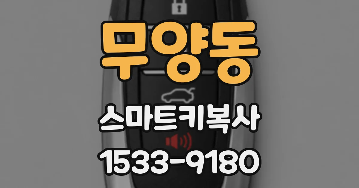 무양동 스마트키복사