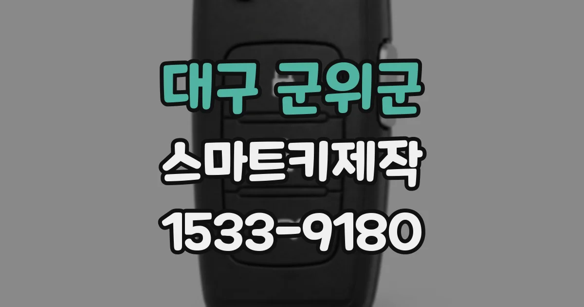 대구 군위군 스마트키제작