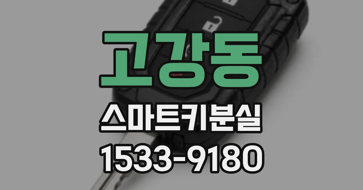 고강동 스마트키분실
