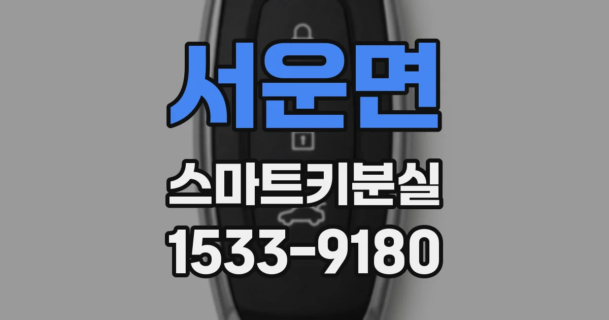 서운면 스마트키분실