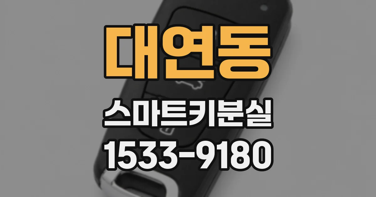 대연동 스마트키분실