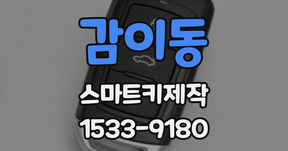 감이동 스마트키제작