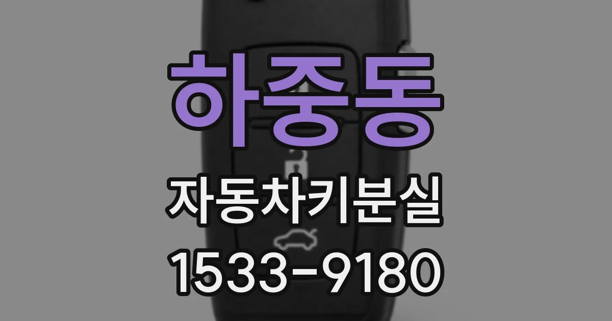하중동 자동차키분실