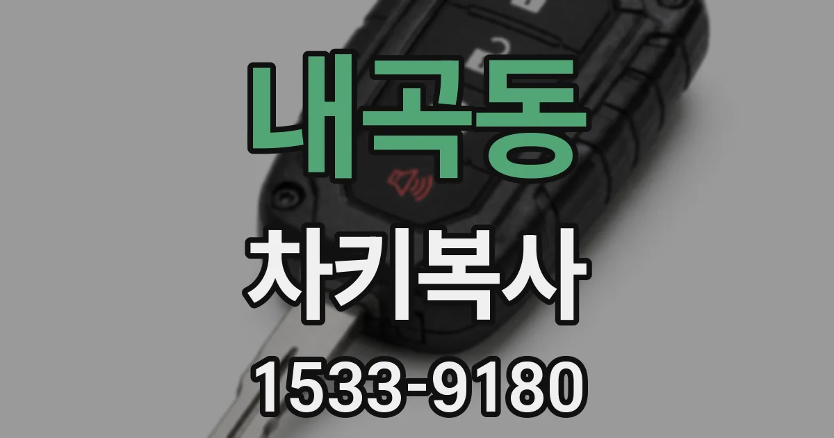 내곡동 차키복사