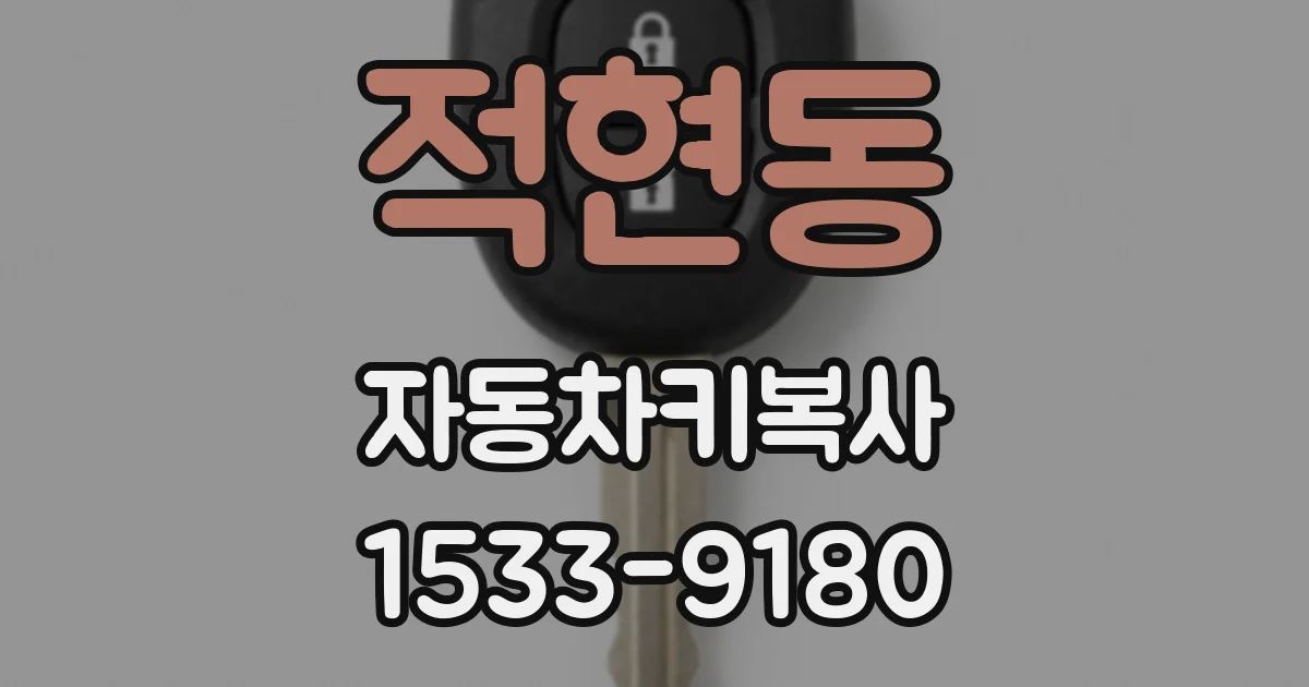 적현동 자동차키복사