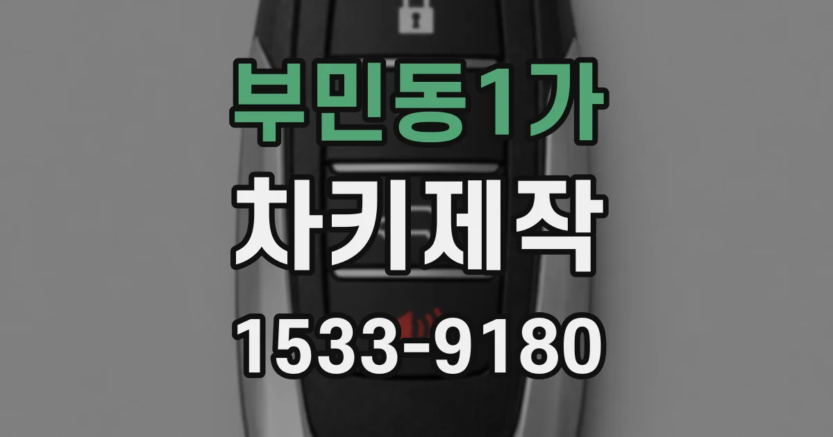 부민동1가 차키제작